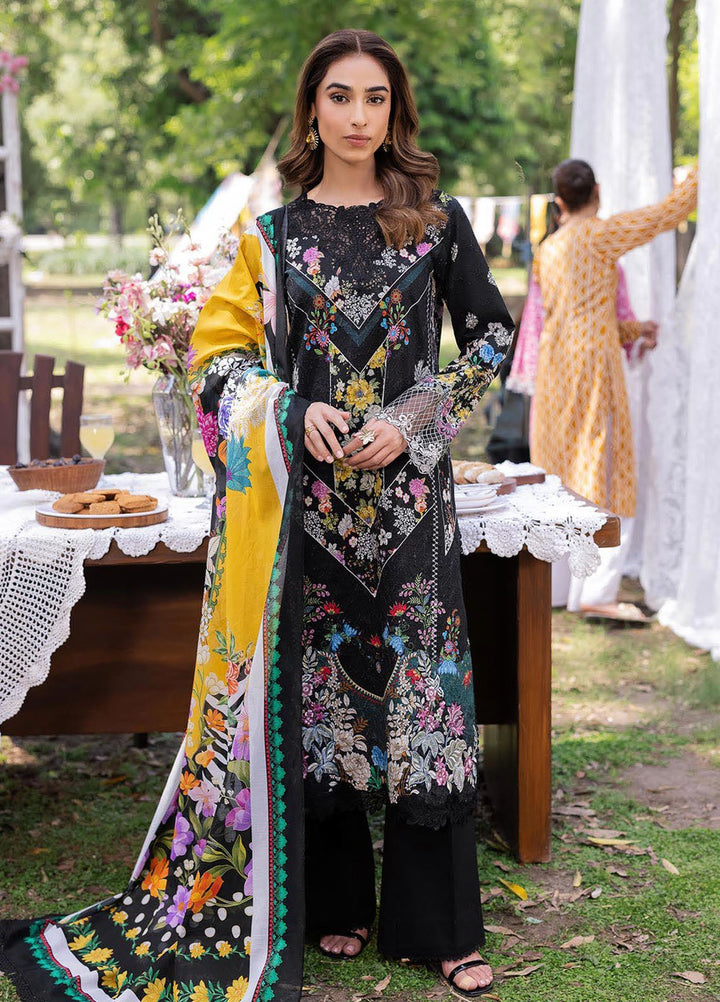 Rajbari Embroidered Lawn Suits Unstitched 3 Piece RB25SP D-10 - Summer Collection