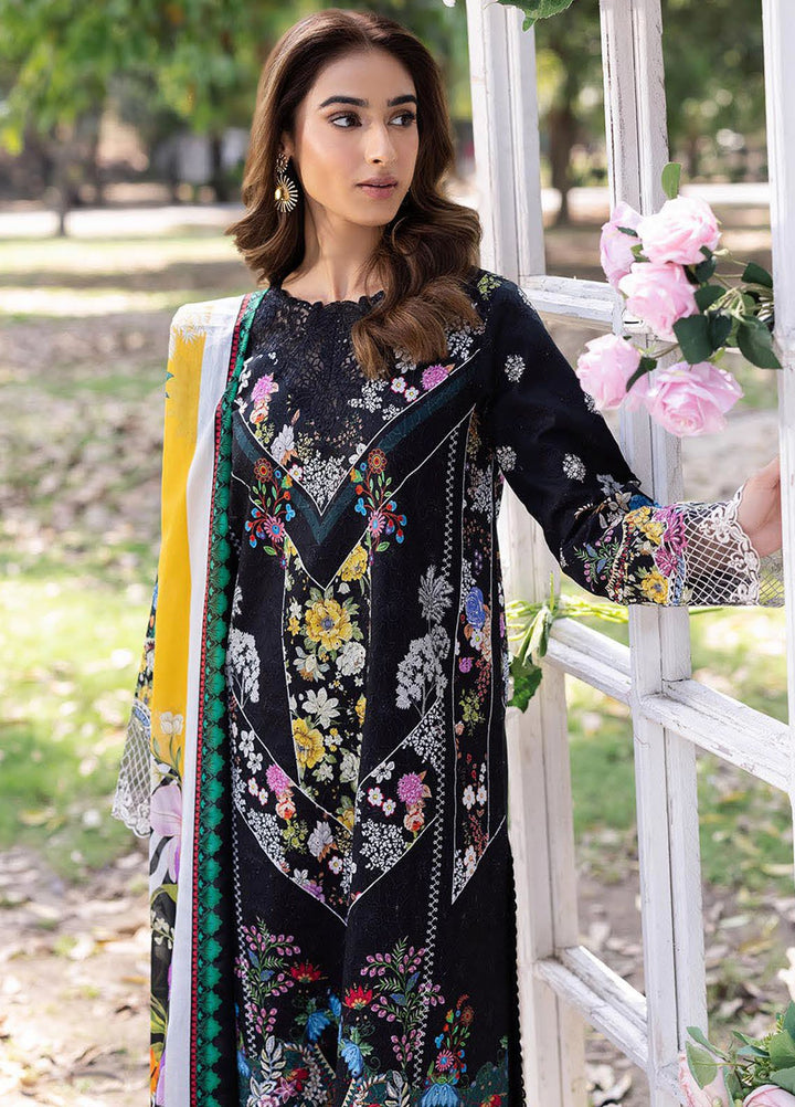 Rajbari Embroidered Lawn Suits Unstitched 3 Piece RB25SP D-10 - Summer Collection