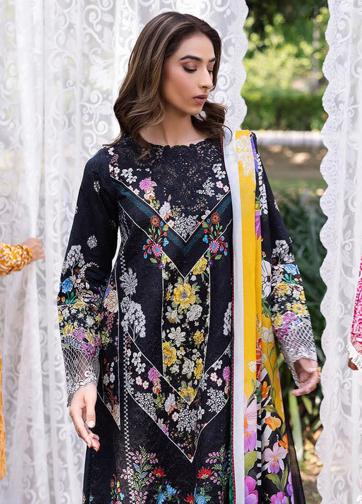 Rajbari Embroidered Lawn Suits Unstitched 3 Piece RB25SP D-10 - Summer Collection