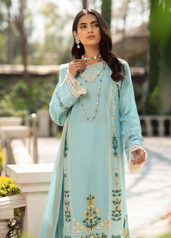RajBari Embroidered Lawn Suits Unstitched 3 Piece RB22J 1B - Exclusive Collection