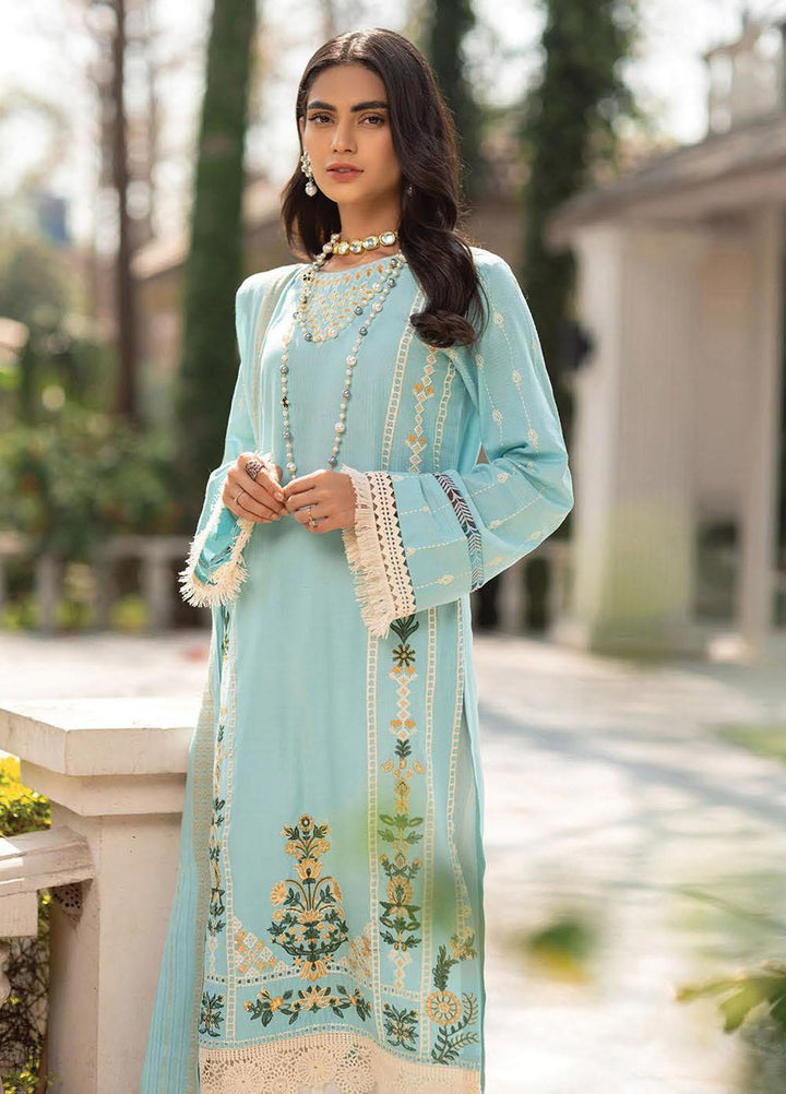 RajBari Embroidered Lawn Suits Unstitched 3 Piece RB22J 1B - Exclusive Collection