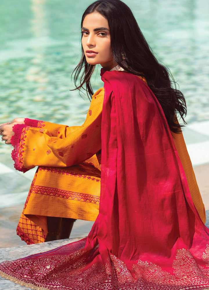 RajBari Embroidered Lawn Suits Unstitched 3 Piece RB22J 2B - Exclusive Collection