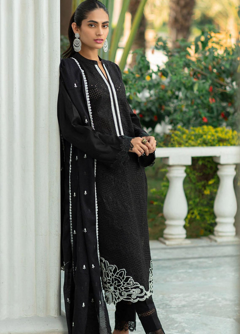 RajBari Embroidered Lawn Suits Unstitched 3 Piece RB22J 3B - Exclusive Collection