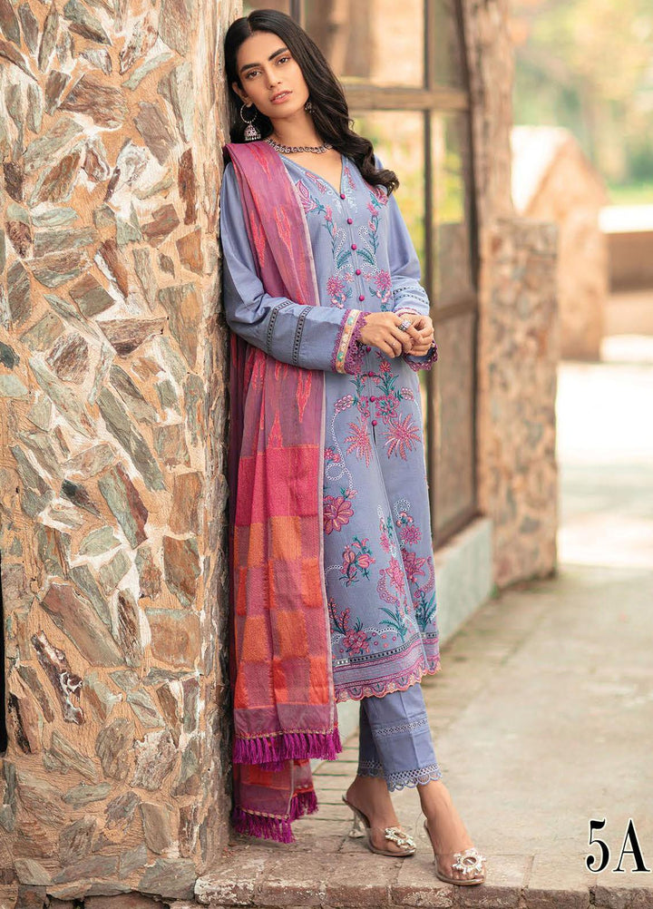 RajBari Embroidered Lawn Suits Unstitched 3 Piece RB22J 5A - Exclusive Collection