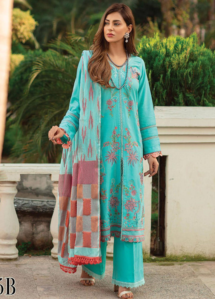 RajBari Embroidered Lawn Suits Unstitched 3 Piece RB22J 5B - Exclusive Collection