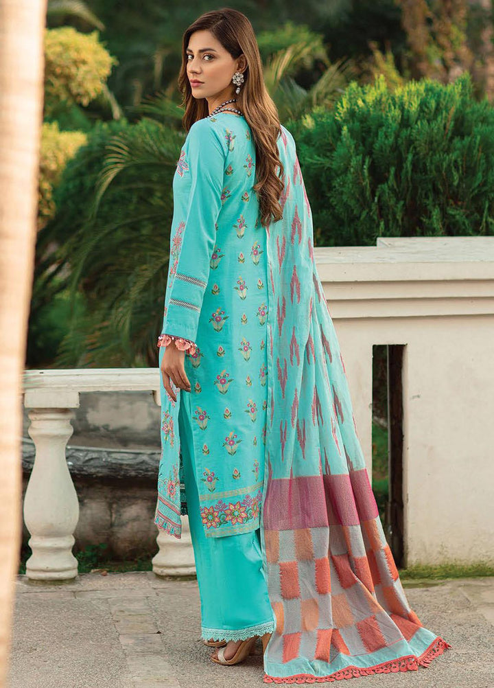 RajBari Embroidered Lawn Suits Unstitched 3 Piece RB22J 5B - Exclusive Collection