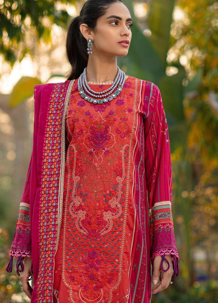 RajBari Embroidered Lawn Suits Unstitched 3 Piece RB22J 7B - Exclusive Collection