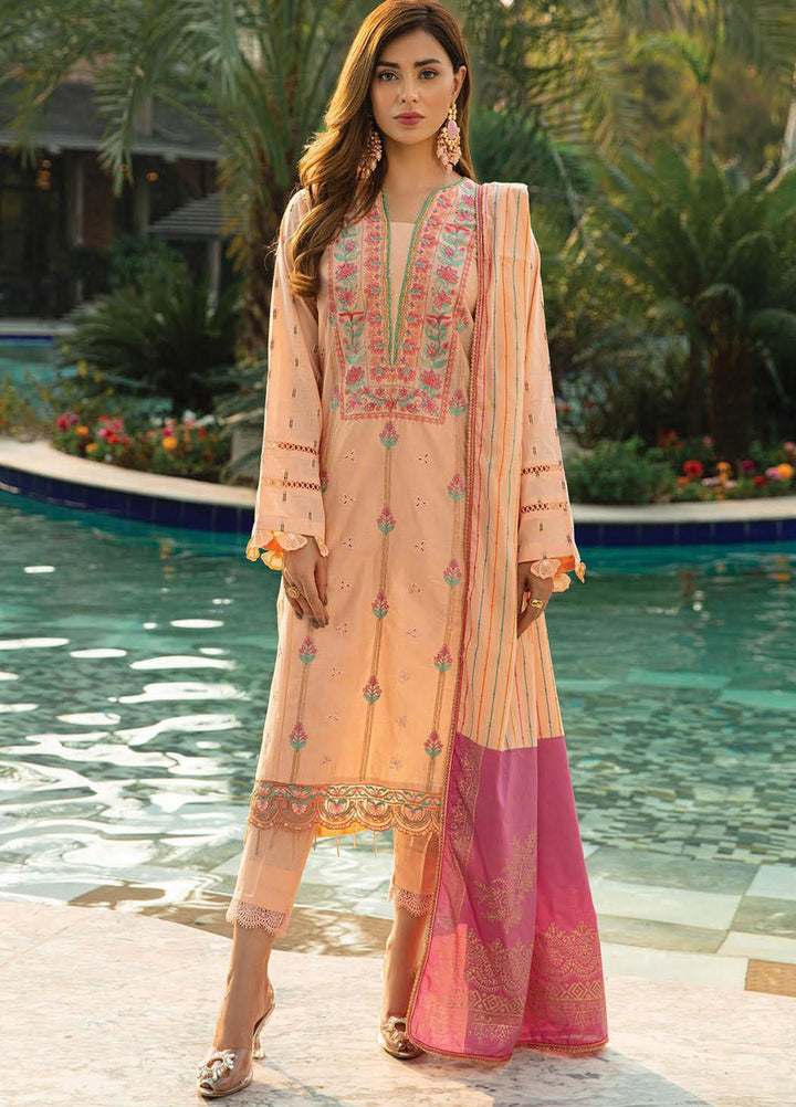 RajBari Embroidered Lawn Suits Unstitched 3 Piece RB22J 8A - Exclusive Collection