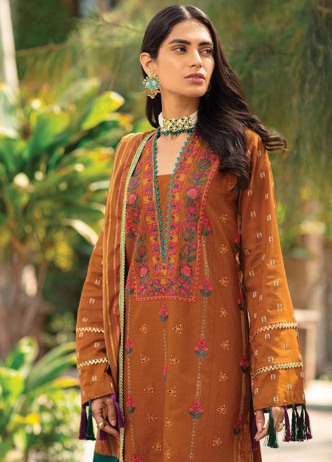 RajBari Embroidered Lawn Suits Unstitched 3 Piece RB22J 8B - Exclusive Collection