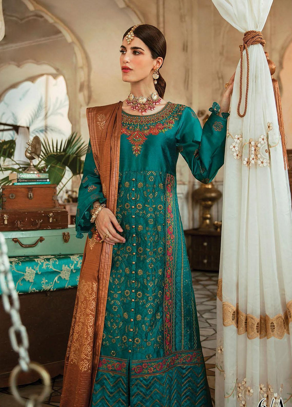 RajBari Embroidered Chikankari Suits Unstitched 3 Piece RB21PC 06A - Winter Collection