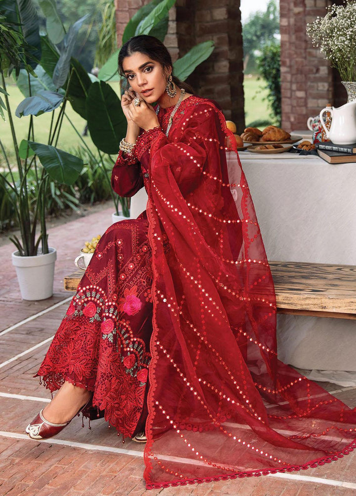 RajBari Embroidered Cotton Silk Suits Unstitched 3 Piece RB22FW 5A - Luxury Collection