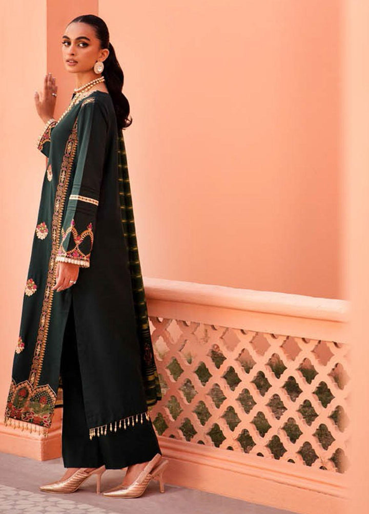 RajBari Embroidered Jacquard Suits Unstitched 3 Piece RB23F 5A - Luxury Collection