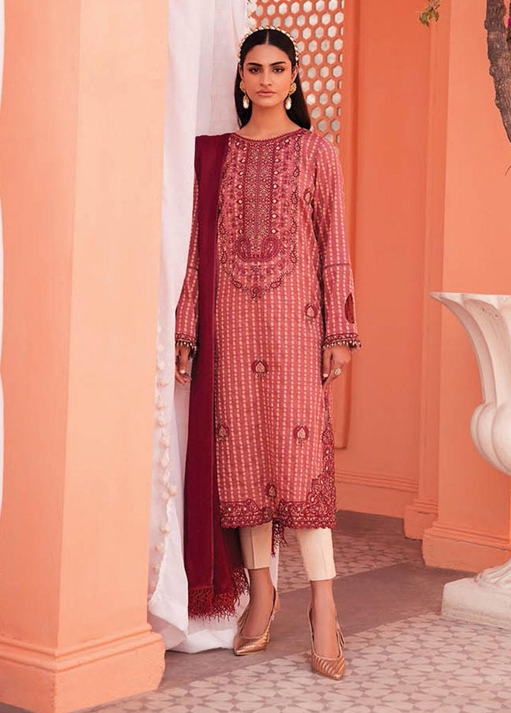 RajBari Embroidered Jacquard Suits Unstitched 3 Piece RB23F 7B - Luxury Collection