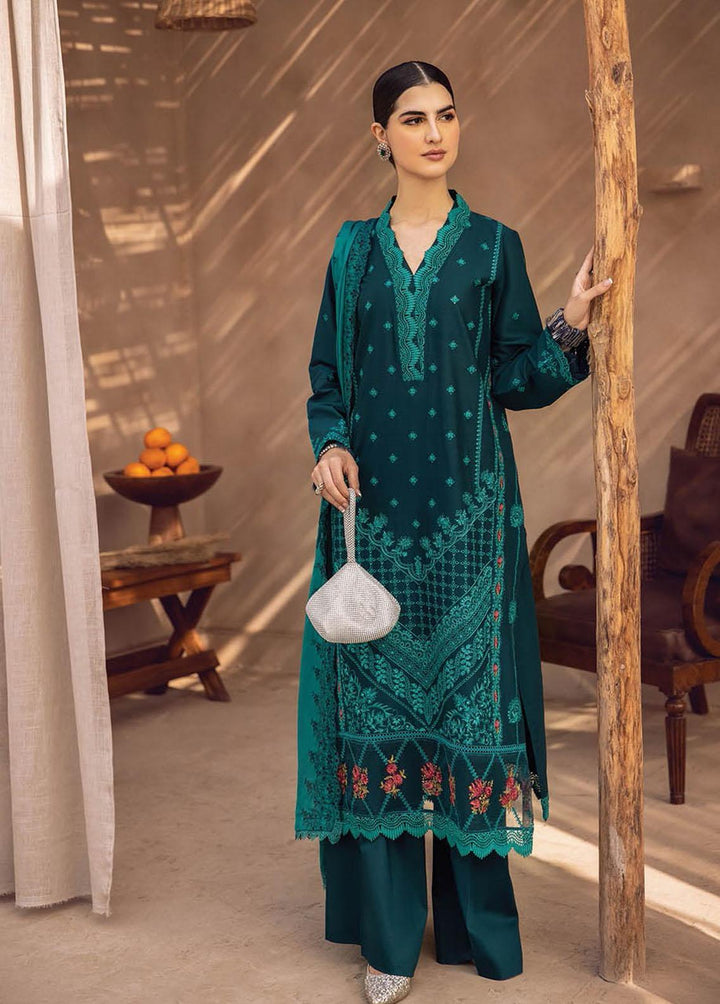 RajBari Embroidered Chikankari Suits Unstitched 3 Piece RB23CK 2B - Premium Collection