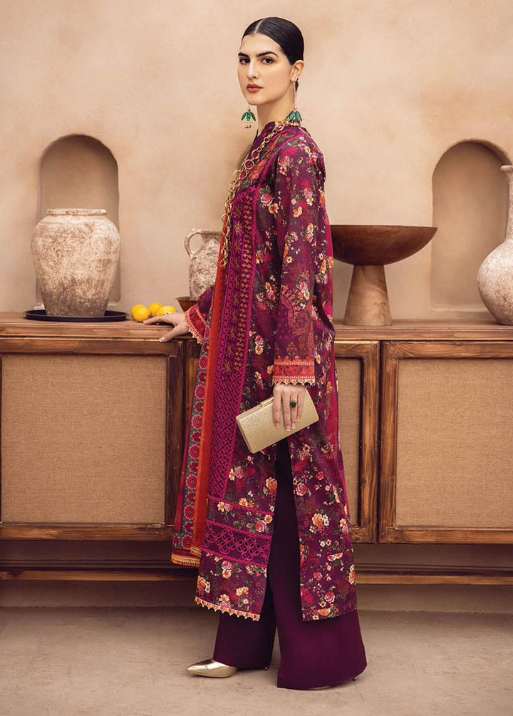 RajBari Embroidered Chikankari Suits Unstitched 3 Piece RB23CK 4A - Premium Collection