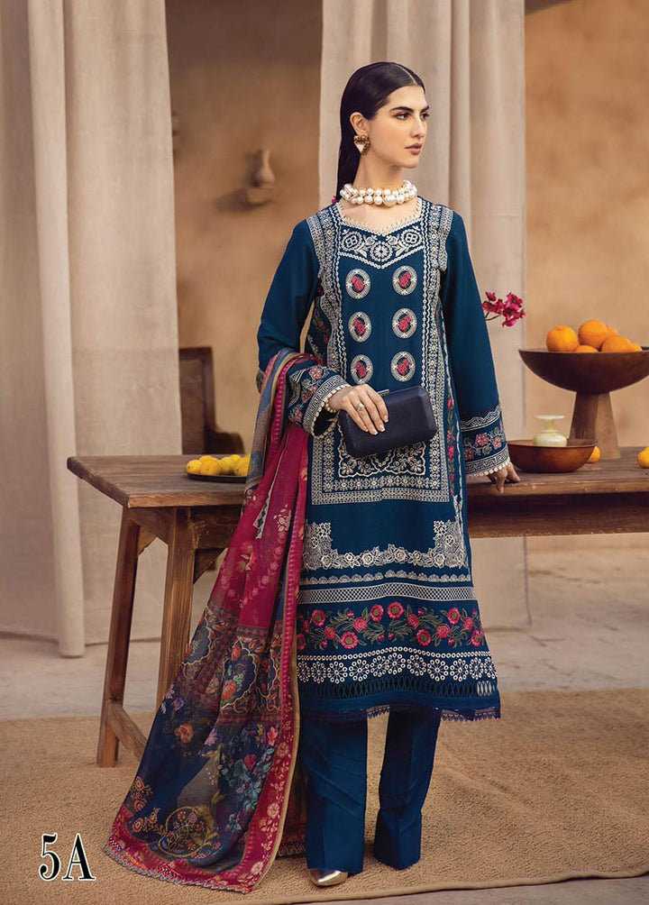 RajBari Embroidered Chikankari Suits Unstitched 3 Piece RB23CK 5A - Premium Collection