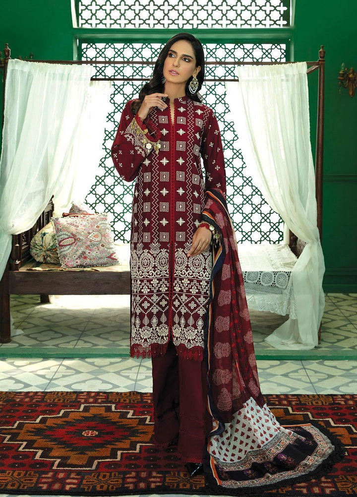 RajBari Embroidered Chikankari Suits Unstitched 3 Piece RB22CK 01 Rough - Spring / Summer Collection
