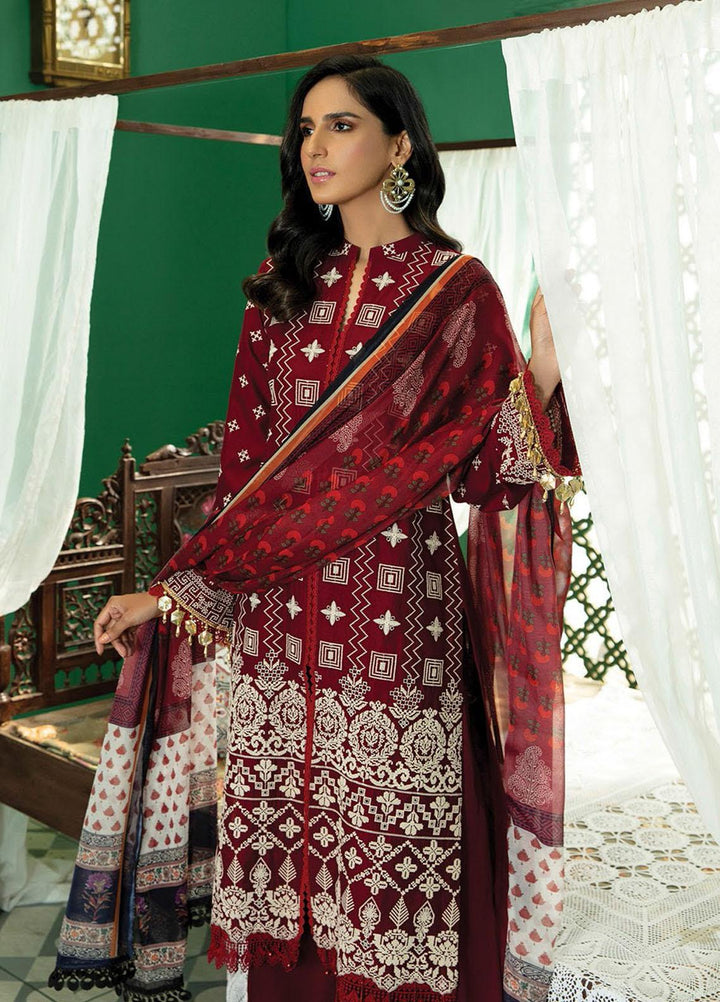 RajBari Embroidered Chikankari Suits Unstitched 3 Piece RB22CK 01 Rough - Spring / Summer Collection