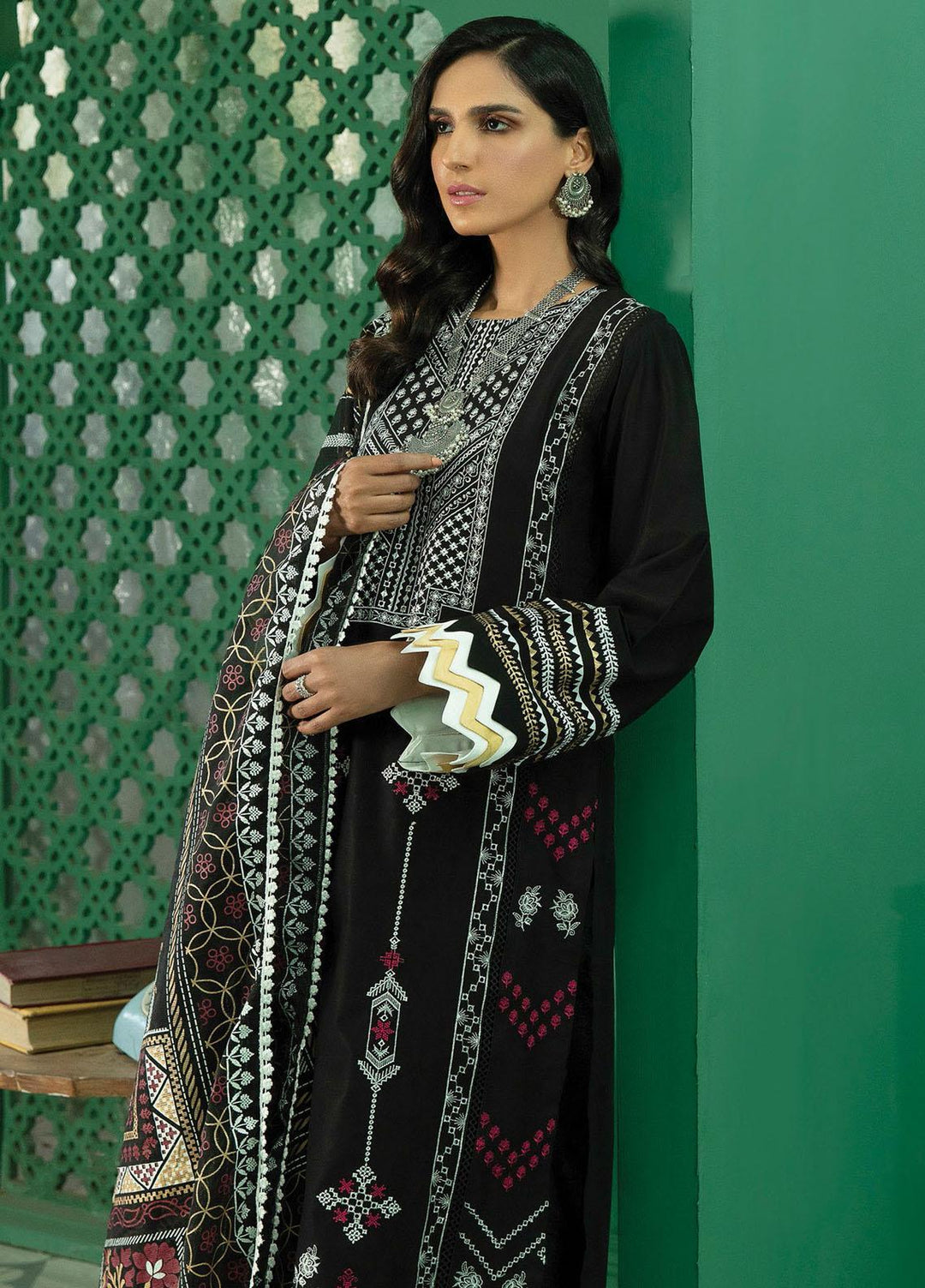 RajBari Embroidered Chikankari Suits Unstitched 3 Piece RB22CK 02 Parishey - Spring / Summer Collection