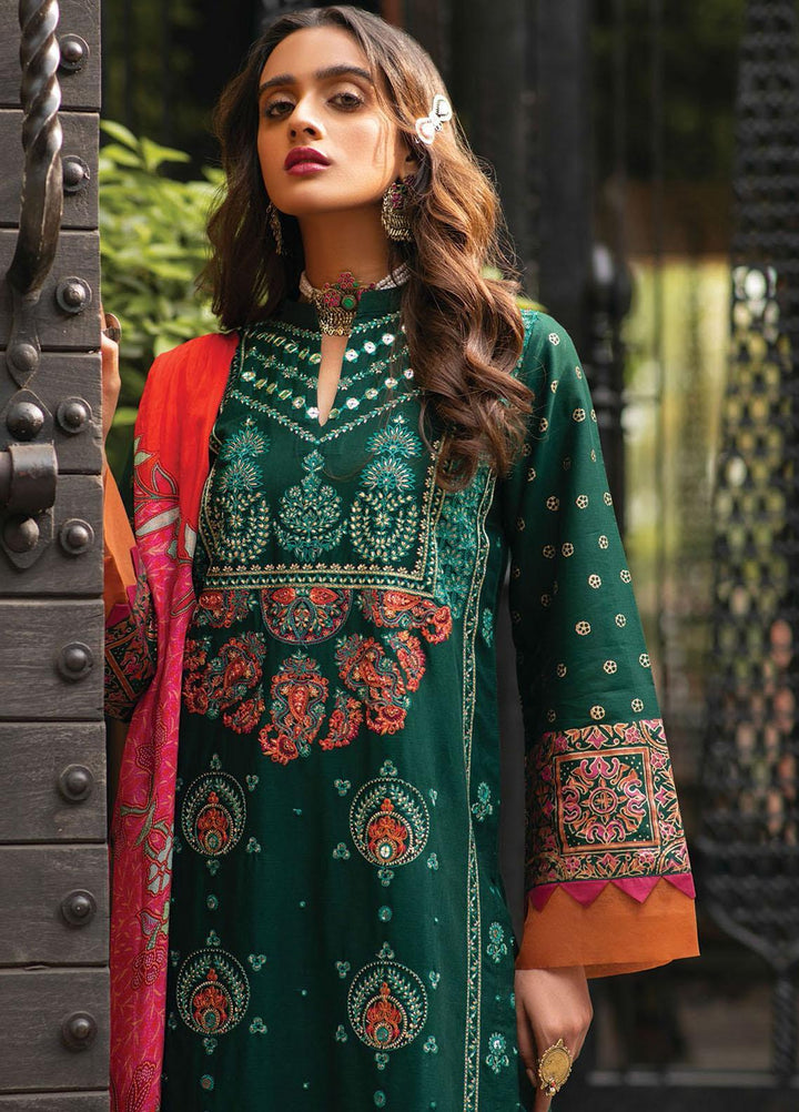 RajBari Embroidered Chikankari Suits Unstitched 3 Piece RB21F 3B - Festive Collection