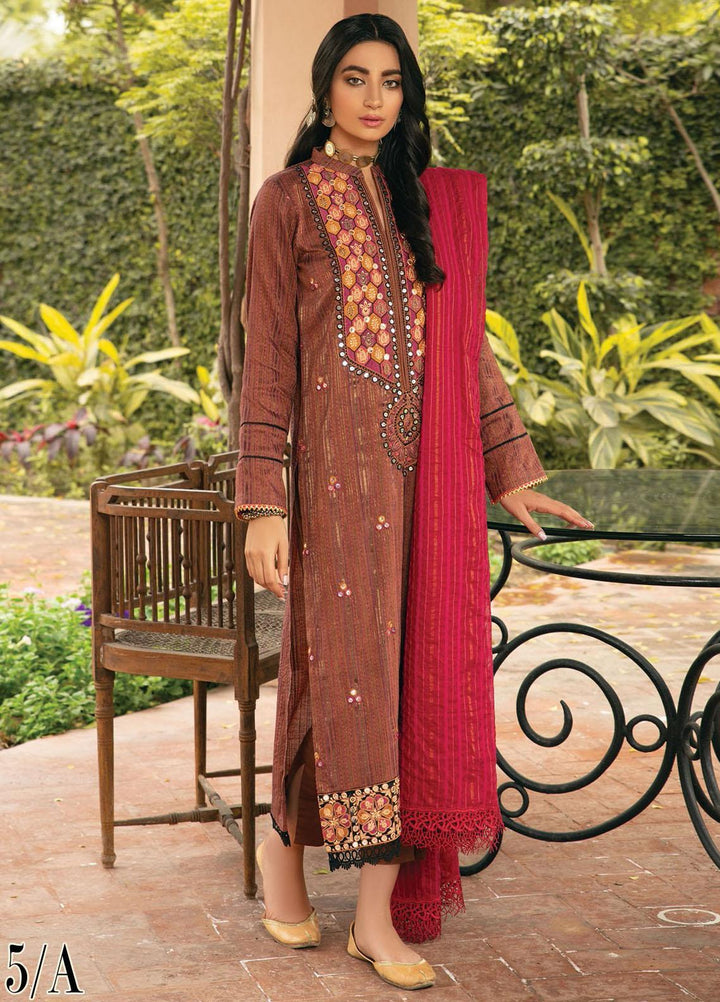 RajBari Embroidered Khaadi Suits Unstitched 3 Piece RB21F 5A - Festive Collection