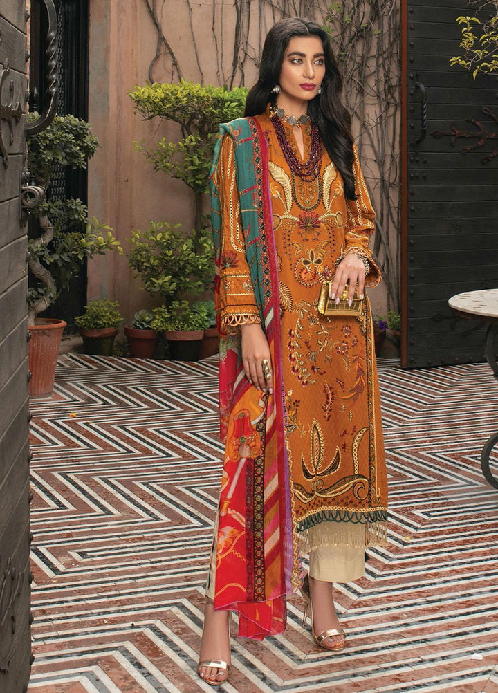 RajBari Embroidered Jacquard Suits Unstitched 3 Piece RB21F 6A - Festive Collection