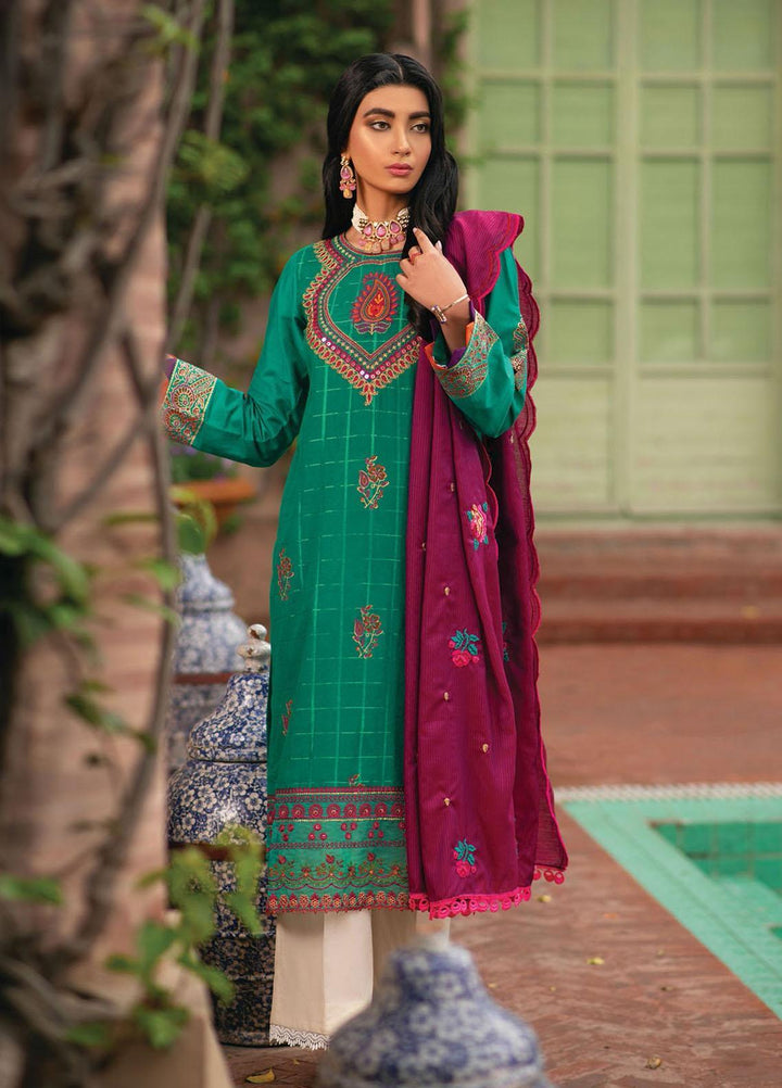 RajBari Embroidered Jacquard Suits Unstitched 3 Piece RB21F 7A - Festive Collection