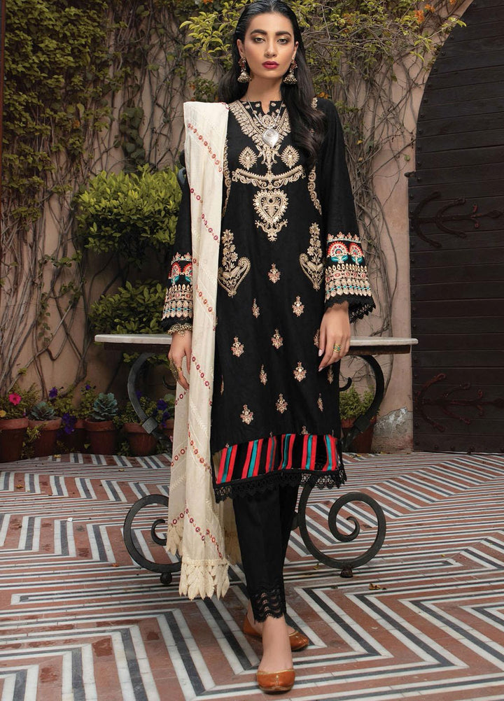 RajBari Embroidered Jacquard Suits Unstitched 3 Piece RB21F 8B - Festive Collection