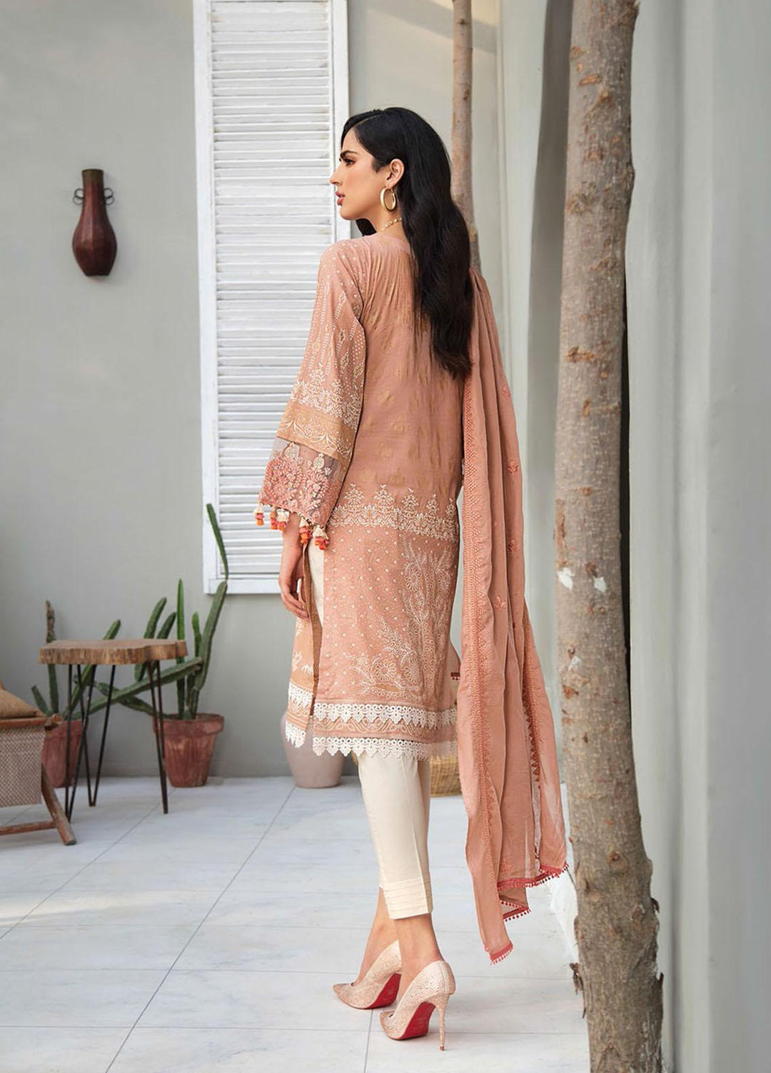 RajBari Embroidered Lawn Suits Unstitched 3 Piece RB21SS 2B - Spring / Summer Collection