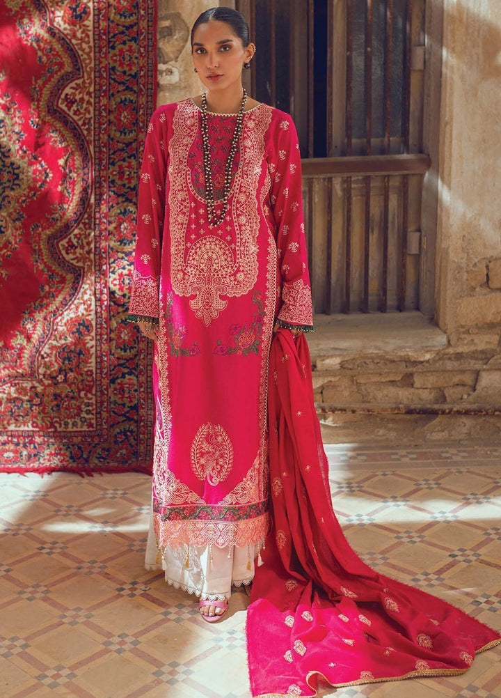 RajBari Embroidered Karandi Suits Unstitched 3 Piece RB22WE 4B - Winter Collection