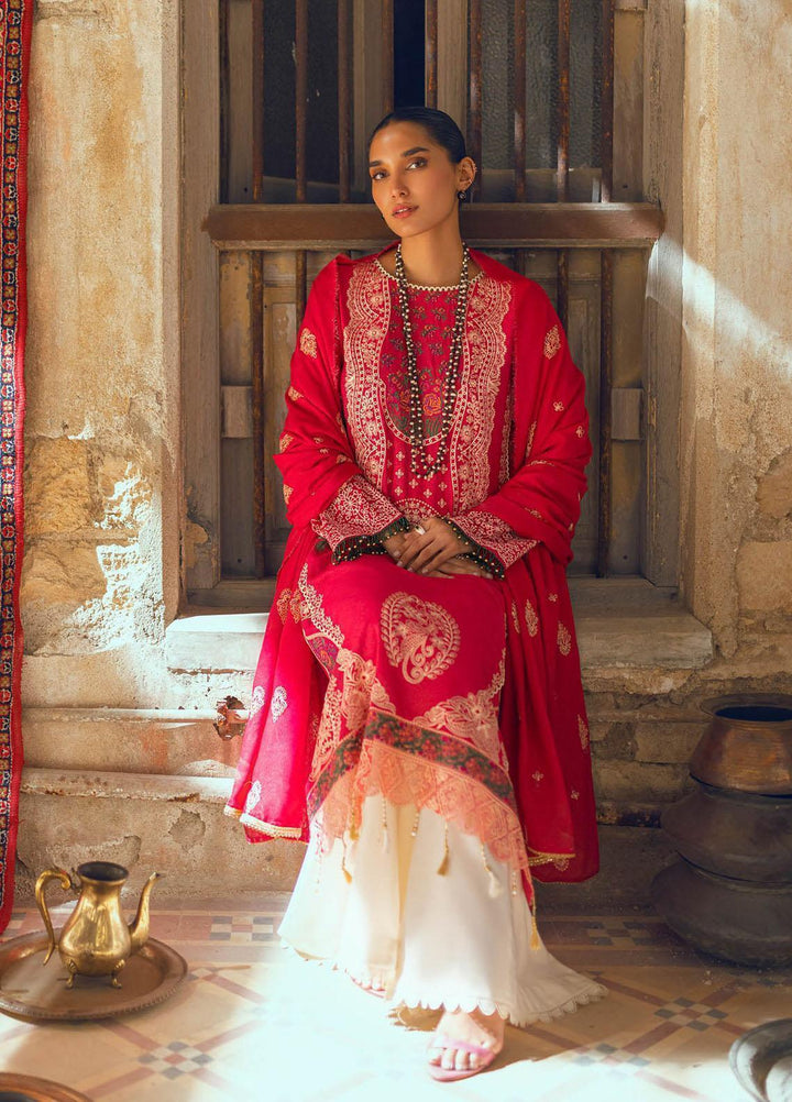 RajBari Embroidered Karandi Suits Unstitched 3 Piece RB22WE 4B - Winter Collection