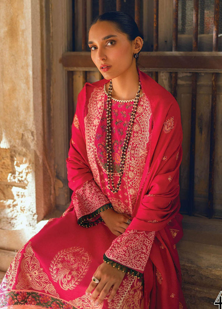 RajBari Embroidered Karandi Suits Unstitched 3 Piece RB22WE 4B - Winter Collection