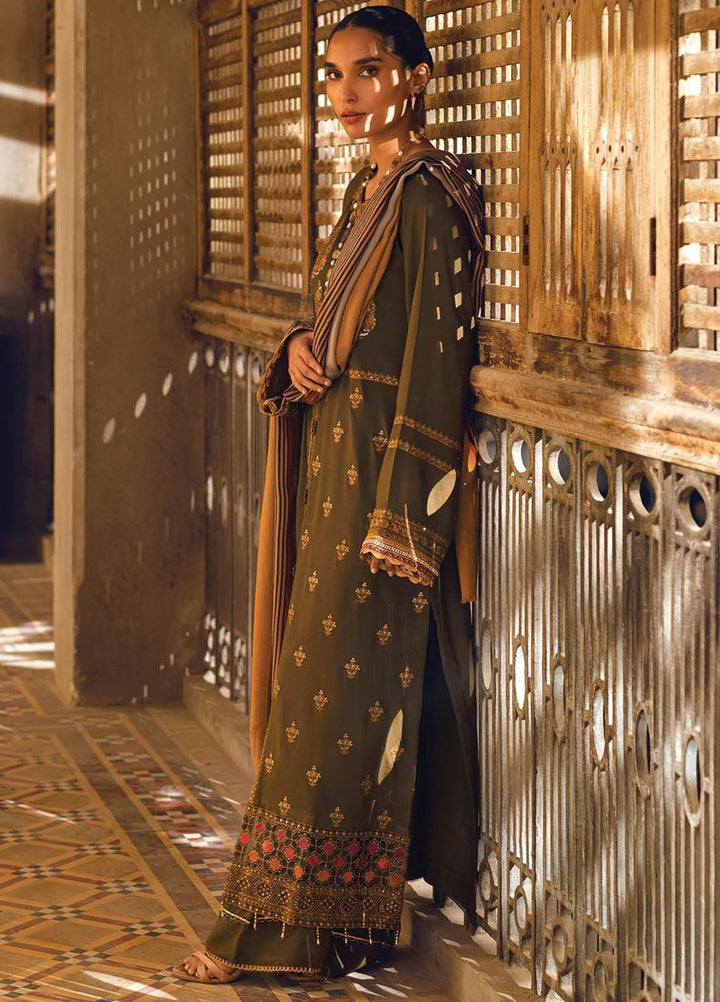 RajBari Embroidered Karandi Suits Unstitched 3 Piece RB22WE 5A - Winter Collection