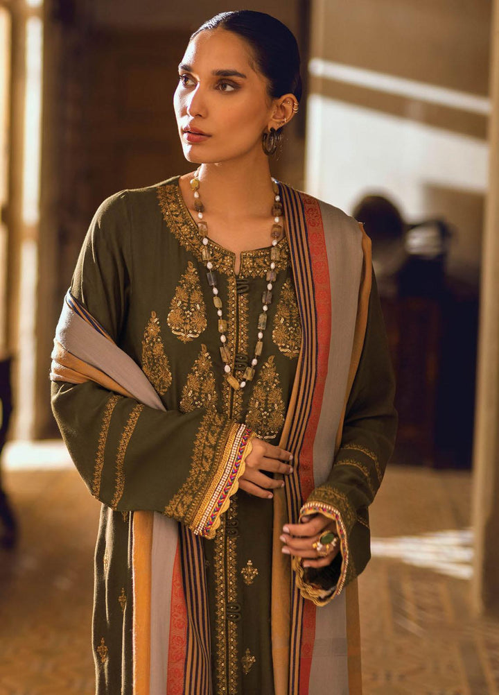 RajBari Embroidered Karandi Suits Unstitched 3 Piece RB22WE 5A - Winter Collection