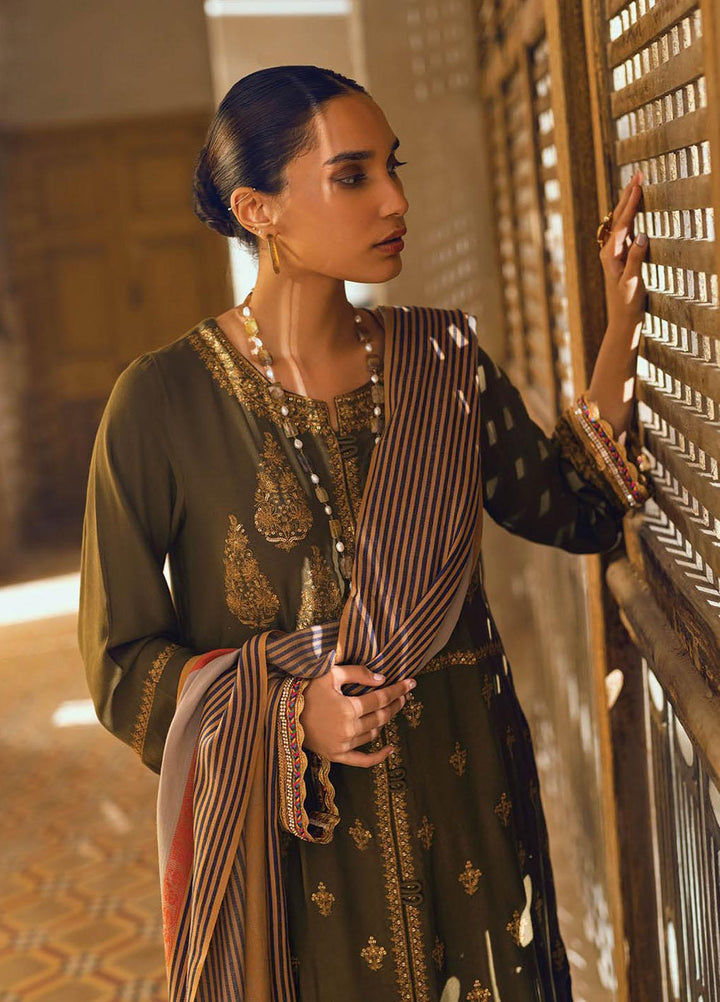 RajBari Embroidered Karandi Suits Unstitched 3 Piece RB22WE 5A - Winter Collection