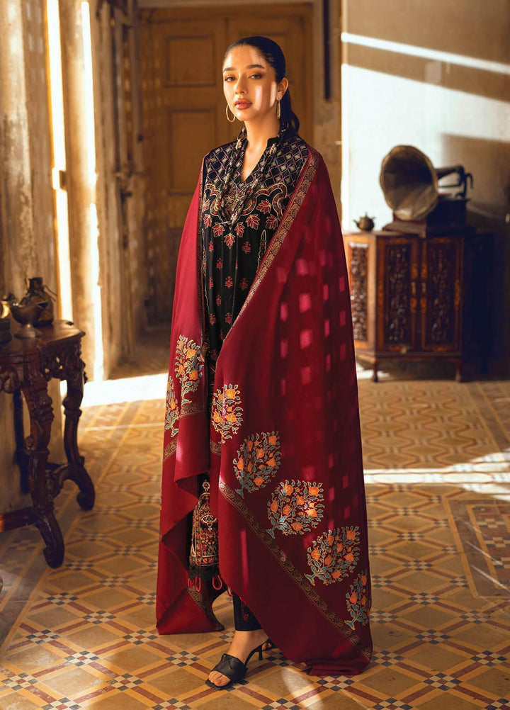 RajBari Embroidered Karandi Suits Unstitched 3 Piece RB22WE 6A - Winter Collection