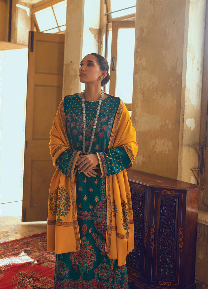 RajBari Embroidered Karandi Suits Unstitched 3 Piece RB22WE 6B - Winter Collection