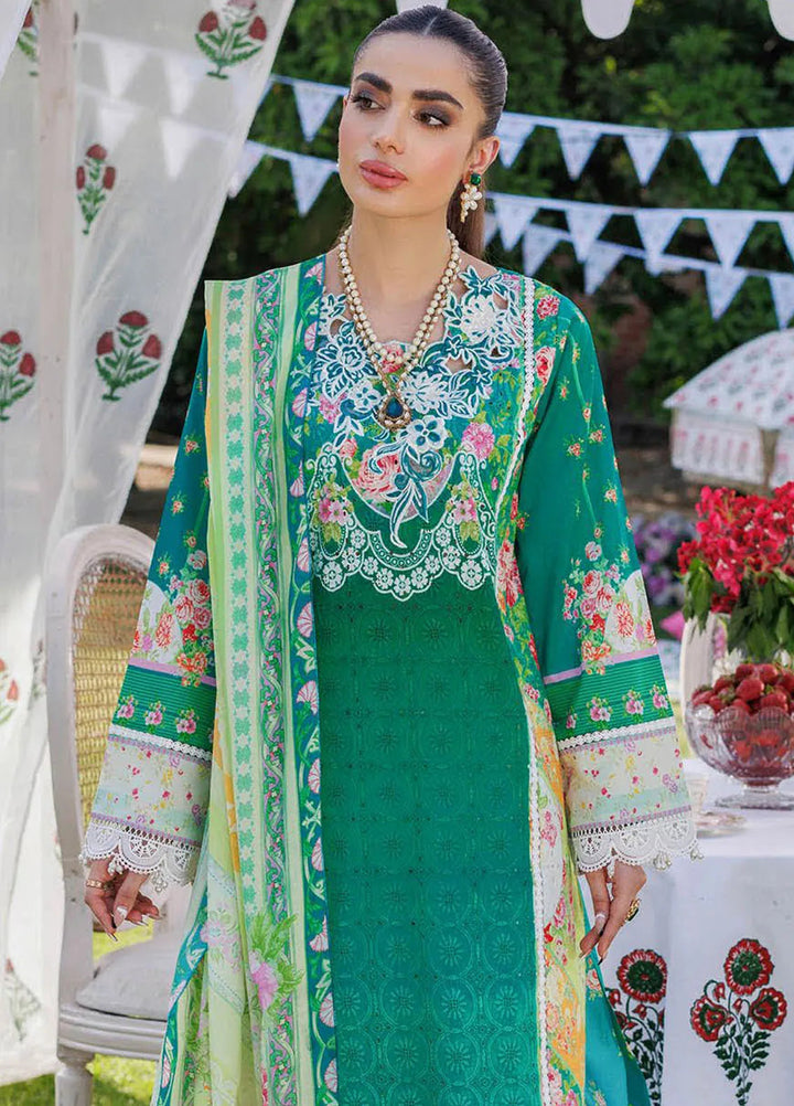RajBari Printkari Embroidered Lawn Suit Unstitched 3 Piece RB24P 2A - Summer Collection