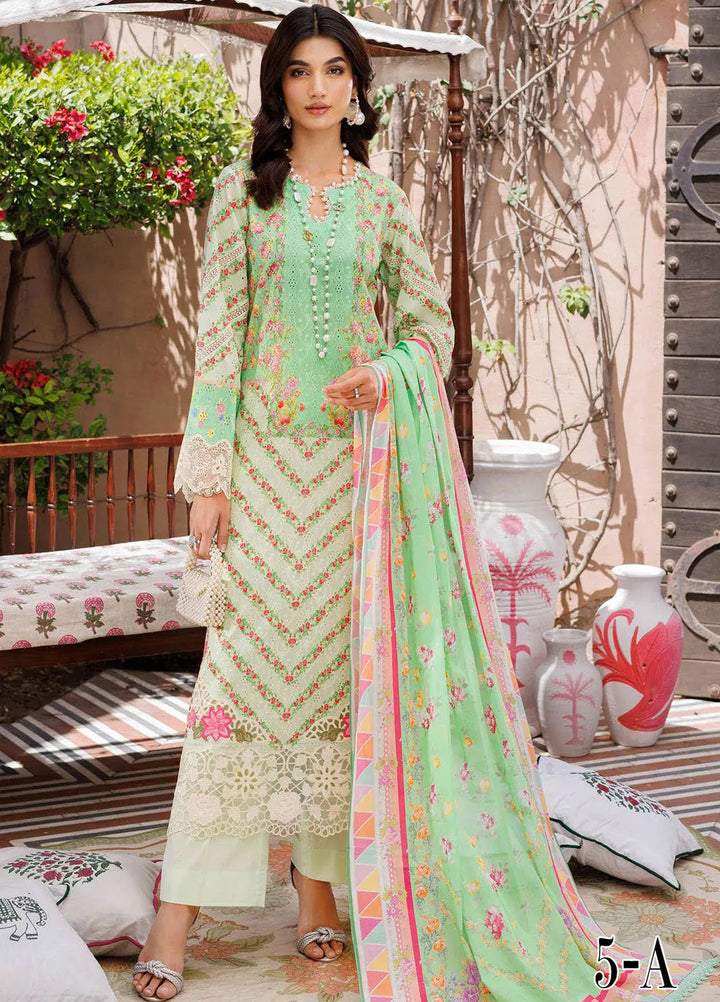 RajBari Printkari Embroidered Lawn Suit Unstitched 3 Piece RB24P 5A - Summer Collection