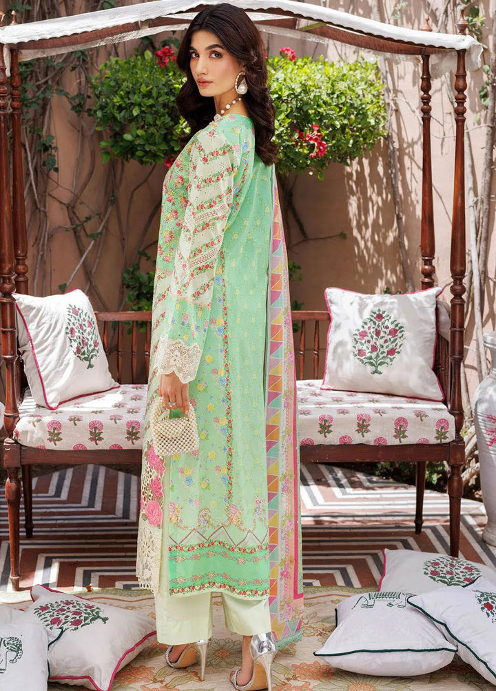 RajBari Printkari Embroidered Lawn Suit Unstitched 3 Piece RB24P 5A - Summer Collection
