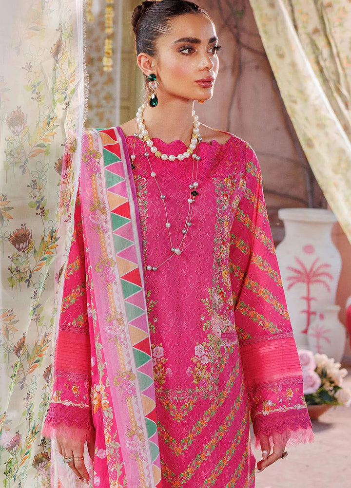 RajBari Printkari Embroidered Lawn Suit Unstitched 3 Piece RB24P 5B - Summer Collection