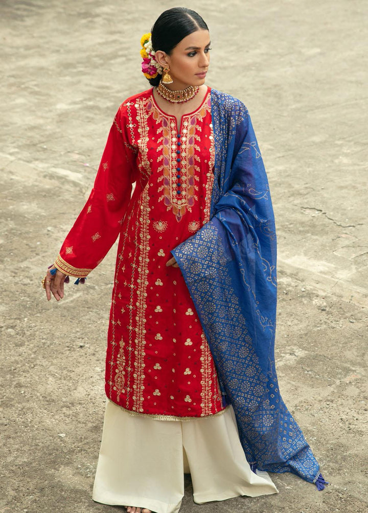 RajBari Embroidered Jacquard Suits Unstitched 3 Piece RB22SS 4A - Spring / Summer Collection