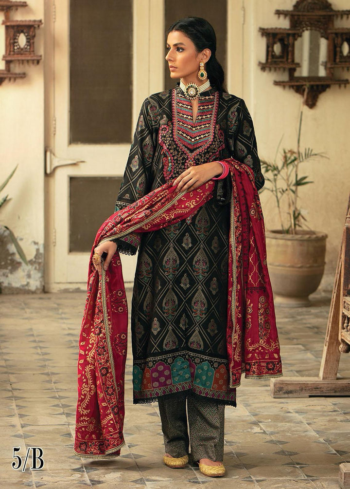 RajBari Embroidered Jacquard Suits Unstitched 3 Piece RB22SS 5B - Spring / Summer Collection