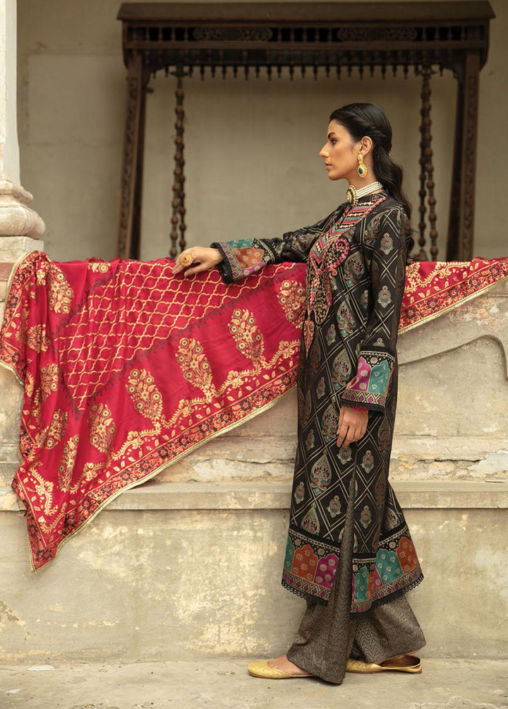 RajBari Embroidered Jacquard Suits Unstitched 3 Piece RB22SS 5B - Spring / Summer Collection