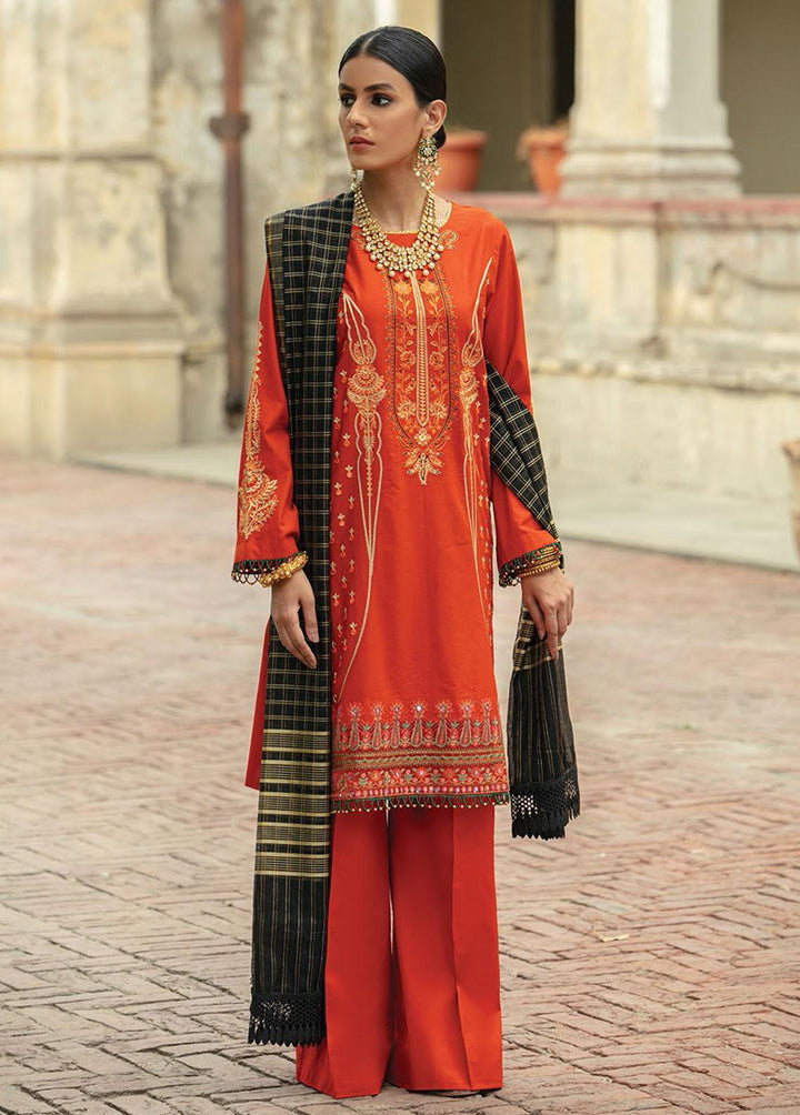 RajBari Embroidered Jacquard Suits Unstitched 3 Piece RB22SS 6B - Spring / Summer Collection