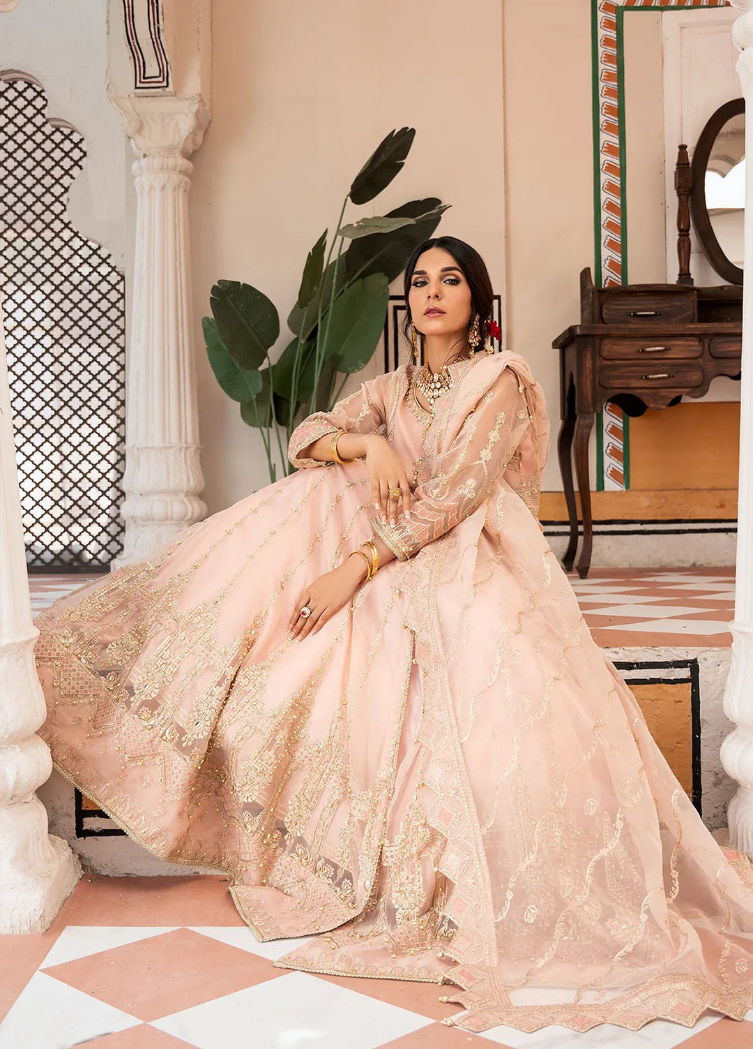 Rajwani by HM Pret Embroidered Organza 3 Piece Suit Ghazal