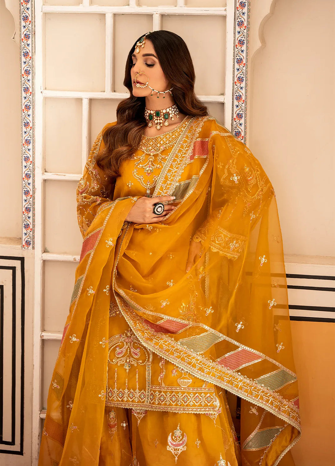 Rajwani by HM Pret Embroidered Organza 3 Piece Suit Jahan Ara