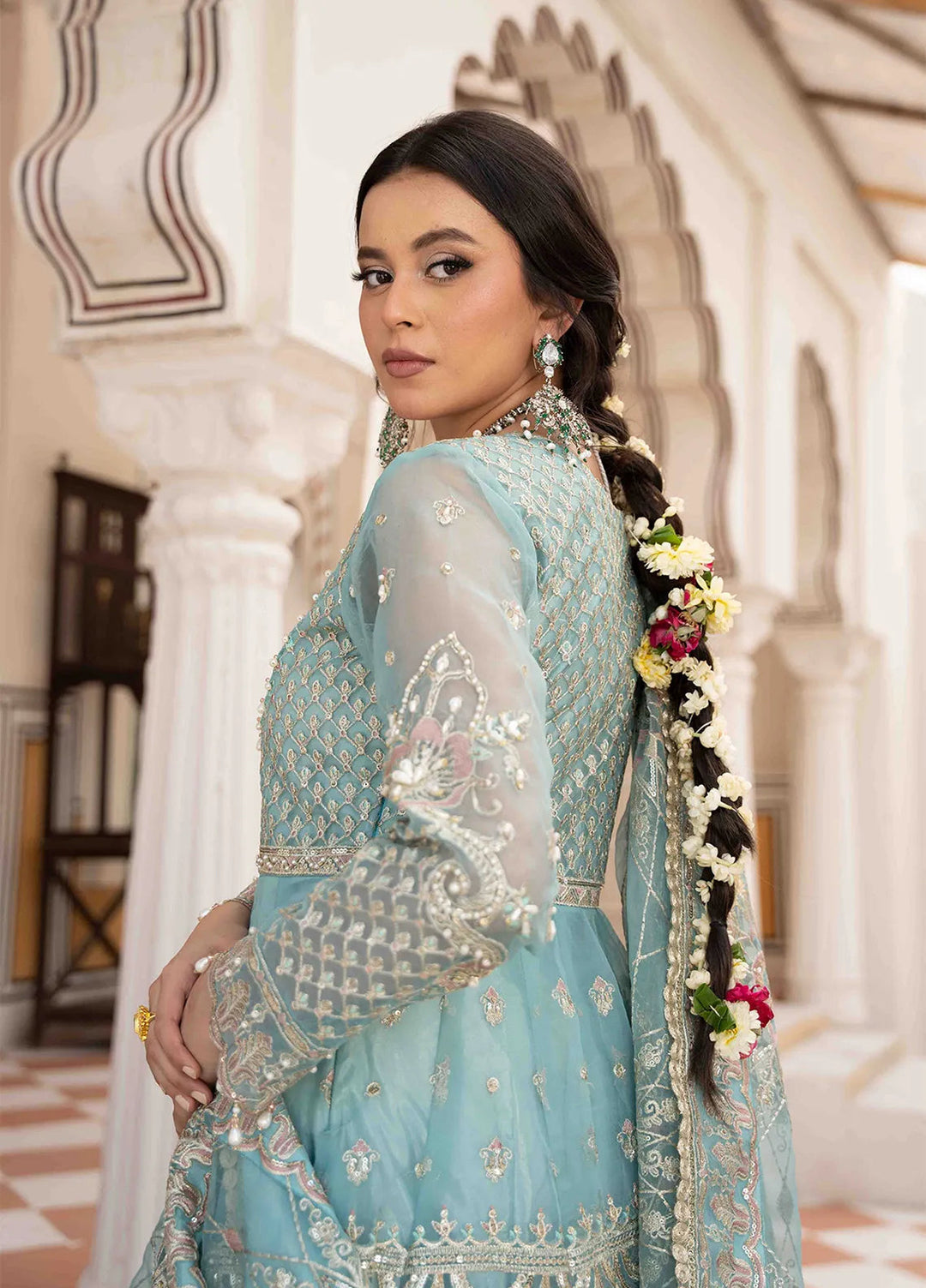 Rajwani by HM Pret Embroidered Organza 3 Piece Suit Mahgul