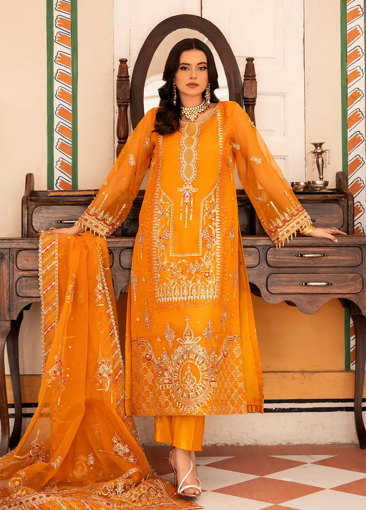 Rajwani by HM Pret Embroidered Organza 3 Piece Suit Nazneen