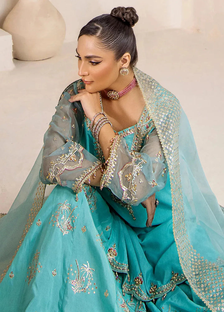 Rajwani by HM Pret Embroidered Raw Silk 3 Piece Suit Afreen